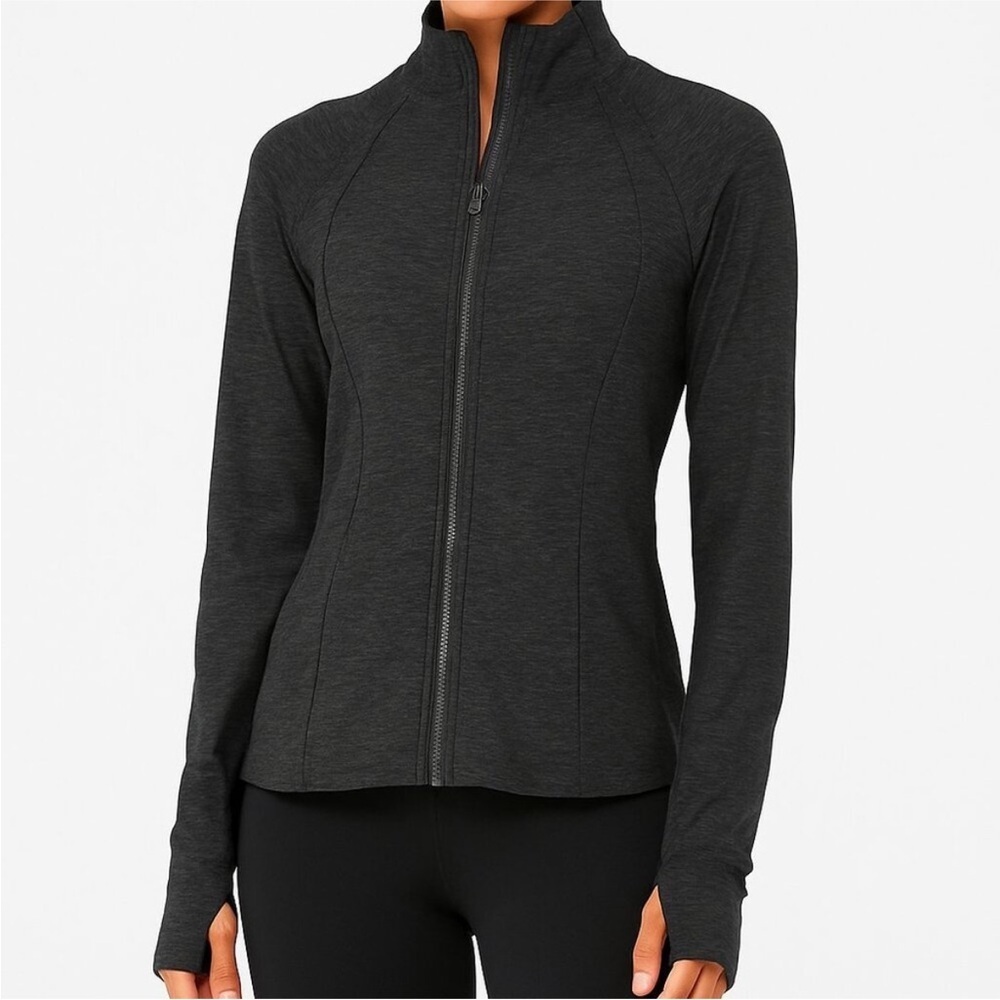 Yogalicious Lux Zip Jacket Dark Charcoal L | Active Stretch Layer